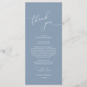 Dîner Mariage moderne Cadre Carte de remerciements (Devant)