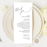 Dîner Mariage moderne Cadre Carte de remerciements<br><div class="desc">Appréciez la touche de finition parfaite de votre réception de mariage - nos élégantes cartes de Merci Mariage romantique, avec le titre de carte "Merci" ! Conçues pour express votre appréciation sincère de la présence de chaque invité lors de votre journée spéciale, ces cartes sont le moyen idéal d'ajouter une...</div>