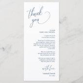 Dîner Mariage moderne Cadre Carte de remerciements