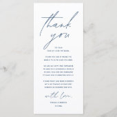 Dîner Mariage moderne Cadre Carte de remerciements (Devant)