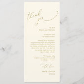 Dîner Mariage moderne Cadre Carte de remerciements (Devant)