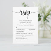 Dîner Mariage moderne Invitations RSVP Cartes join (Debout devant)