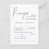 Dîner Mariage moderne Invitations RSVP Cartes join (Devant)