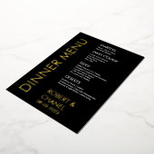 Dîner Menu Foil Invitation (Rotation)