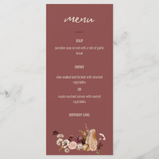 Diner Menu voor Feesten, Gouden Oogst