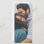 Dîner minimaliste moderne Menu Mariage (Dos)