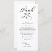 Dîner Moderne Cadre Carte de remerciements (Devant / Derrière)