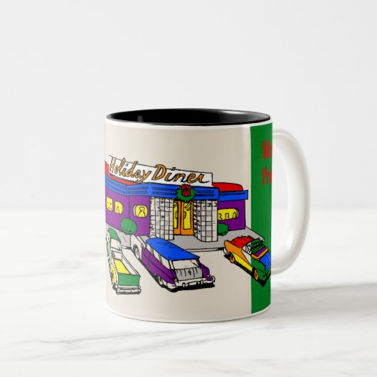 Diner Mug café à deux tons (Devant droit)