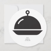 Dîner noir blanc Invitation (Dos)