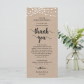 Diner plaats instelling Dank u, rustieke Kraft Kaa Programma (Staand voorkant)