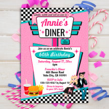Diner Retro 1950 - Birthday Party Sock Hop Design