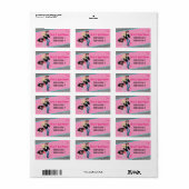 Diner Retro Jukebox Birthday Party Sock Hop Etiket (Full Sheet)