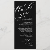 Dîner Romain Moderne Cadre Carte de remerciements (Devant)