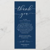 Dîner Romain Moderne Cadre Carte de remerciements (Devant)