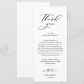 Dîner Romain Moderne Cadre Carte de remerciements (Devant / Derrière)