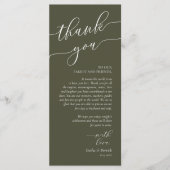 Dîner Romain Moderne Cadre Carte de remerciements (Devant)