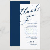 Dîner Romain Moderne Cadre Carte de remerciements (Devant / Derrière)