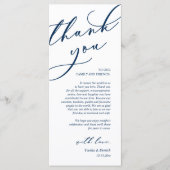 Dîner Romain Moderne Cadre Carte de remerciements (Devant)