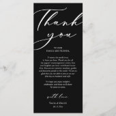 Dîner Romain Moderne Cadre Carte de remerciements (Devant)