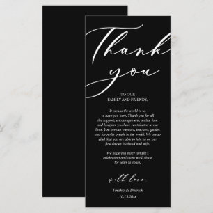 Dîner Romain Moderne Cadre Carte de remerciements