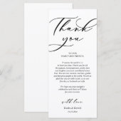 Dîner Romain Moderne Cadre Carte de remerciements (Devant / Derrière)
