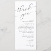Dîner Romain Moderne Cadre Carte de remerciements (Devant)
