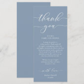 Dîner Romain Moderne Cadre Carte de remerciements (Devant / Derrière)