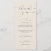 Dîner Romain Moderne Cadre Carte de remerciements (Devant)