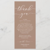 Dîner Romain Moderne Cadre Carte de remerciements (Devant)