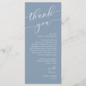 Dîner Romain Moderne Cadre Carte de remerciements (Devant)