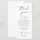 Dîner Romantique Cadre Carte de remerciements (Devant / Derrière)