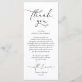 Dîner Romantique Cadre Carte de remerciements (Devant)