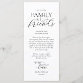 Dîner Romantique Cadre Carte de remerciements (Devant)