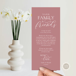 Dîner Romantique Cadre Carte de remerciements