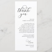 Dîner Romantique Cadre Carte de remerciements (Devant)