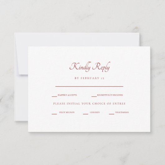 Dîner rouge et blanc hiver Options RSVP (Devant)