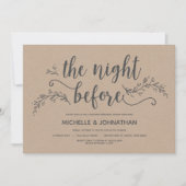 Dîner Rustic Botanical mariage invitations (Devant)