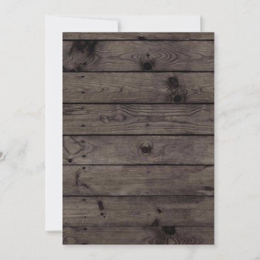 Dîner Rustic Fall Citrouille Invitation (Dos)