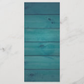 Dîner Rustique de répétition Mariage Carte de reme (Dos)