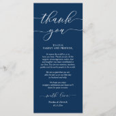 Dîner Rustique Mariage Cadre Carte de remerciement (Devant)