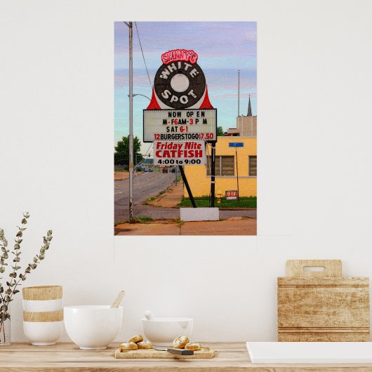 Diner Sign Print (Keuken)