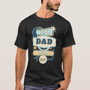  diner Sign Super Papa Aangepast T-shirt