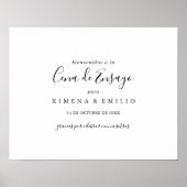 Dîner simple espagnol Affiche de bienvenue (Devant)