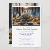 Dîner Solstice d'hiver Invitation (Devant / Derrière)