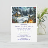 Dîner Solstice d'hiver Invitation (Debout devant)