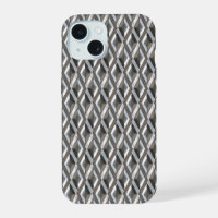 Diner Style Chrome Harlequin Motif