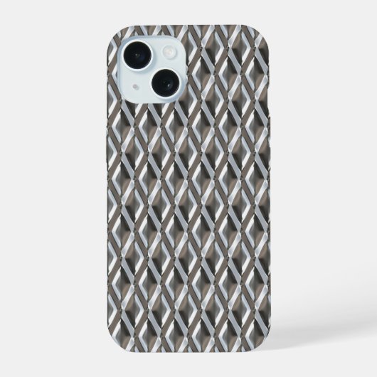 Diner Style Chrome Harlequin Motif (Verso)
