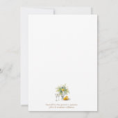 Diner Tafel repetitie diner Kaart (Achterkant)