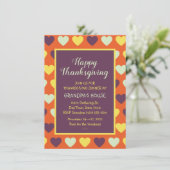 Dîner Thanksgiving en famille Invitation personnal (Debout devant)