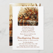 Dîner Thanksgiving Famille amis Invitation (Devant / Derrière)